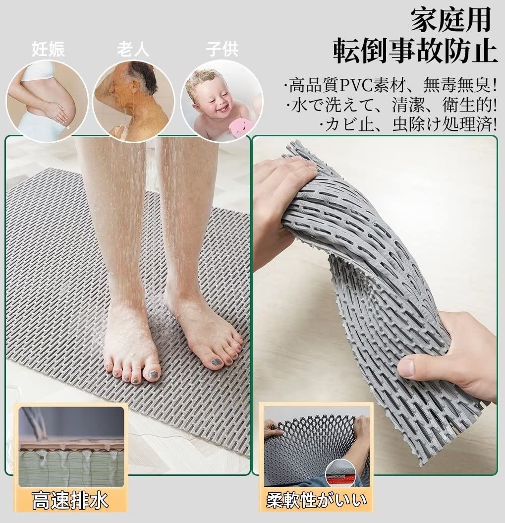 Amazon | JOOHY 滑り止めマット 業務用 転倒防止 幅120cm 自由カット